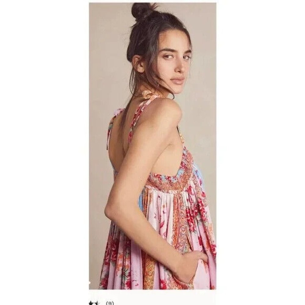 Free People Intimately Rule the World Boho Romper Size XL Bright Combo NWT - Picture 2 of 8